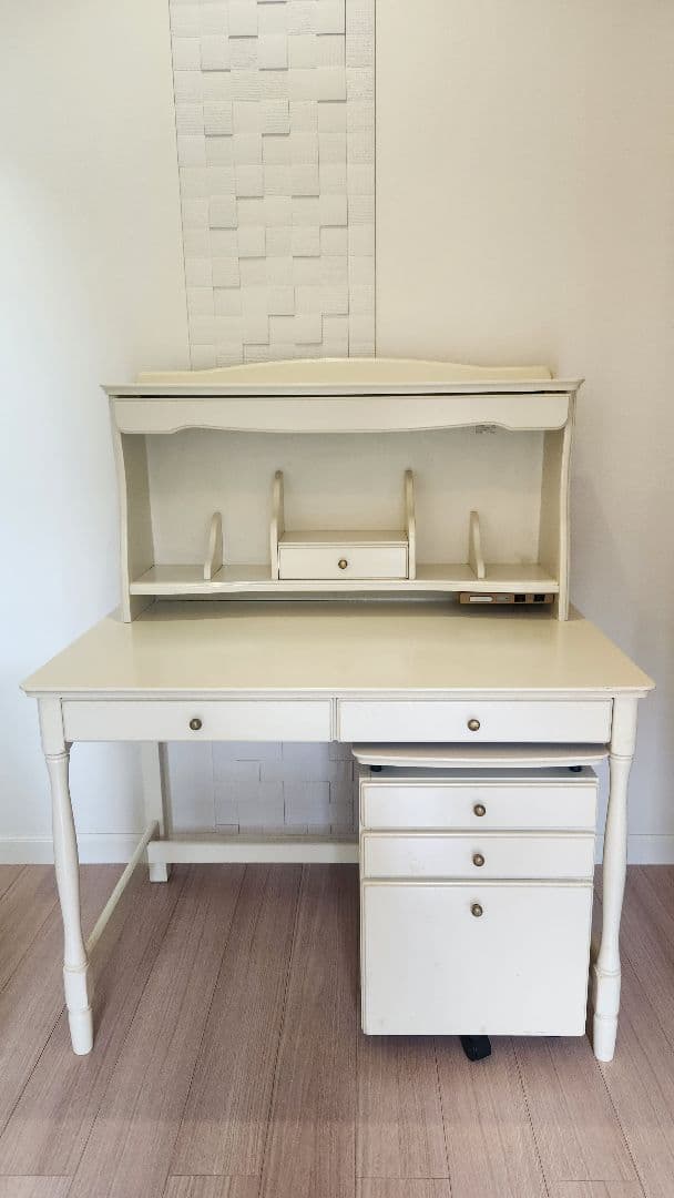 ホワイト 学習机のみ 送料別(引取り限定)