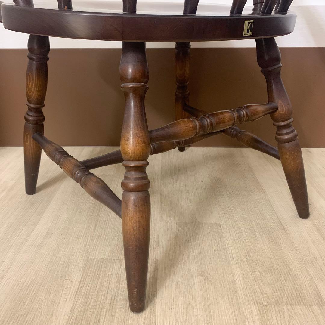 ④HIDA 飛騨産業 キツツキ 穂高 アームチェア ウインザーチェア