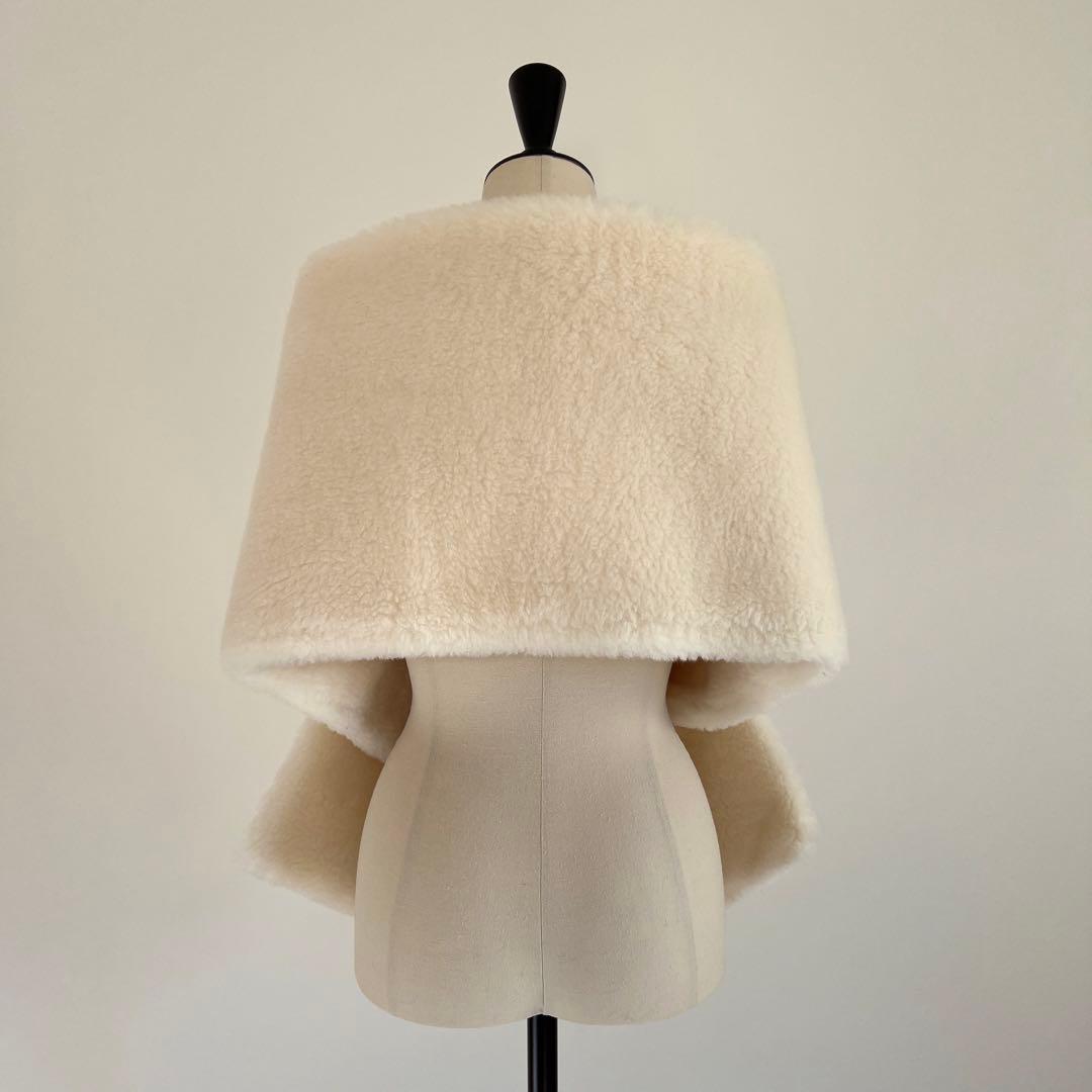 新品未使用 ベアストール アルパカ素材 テディストール ホワイト