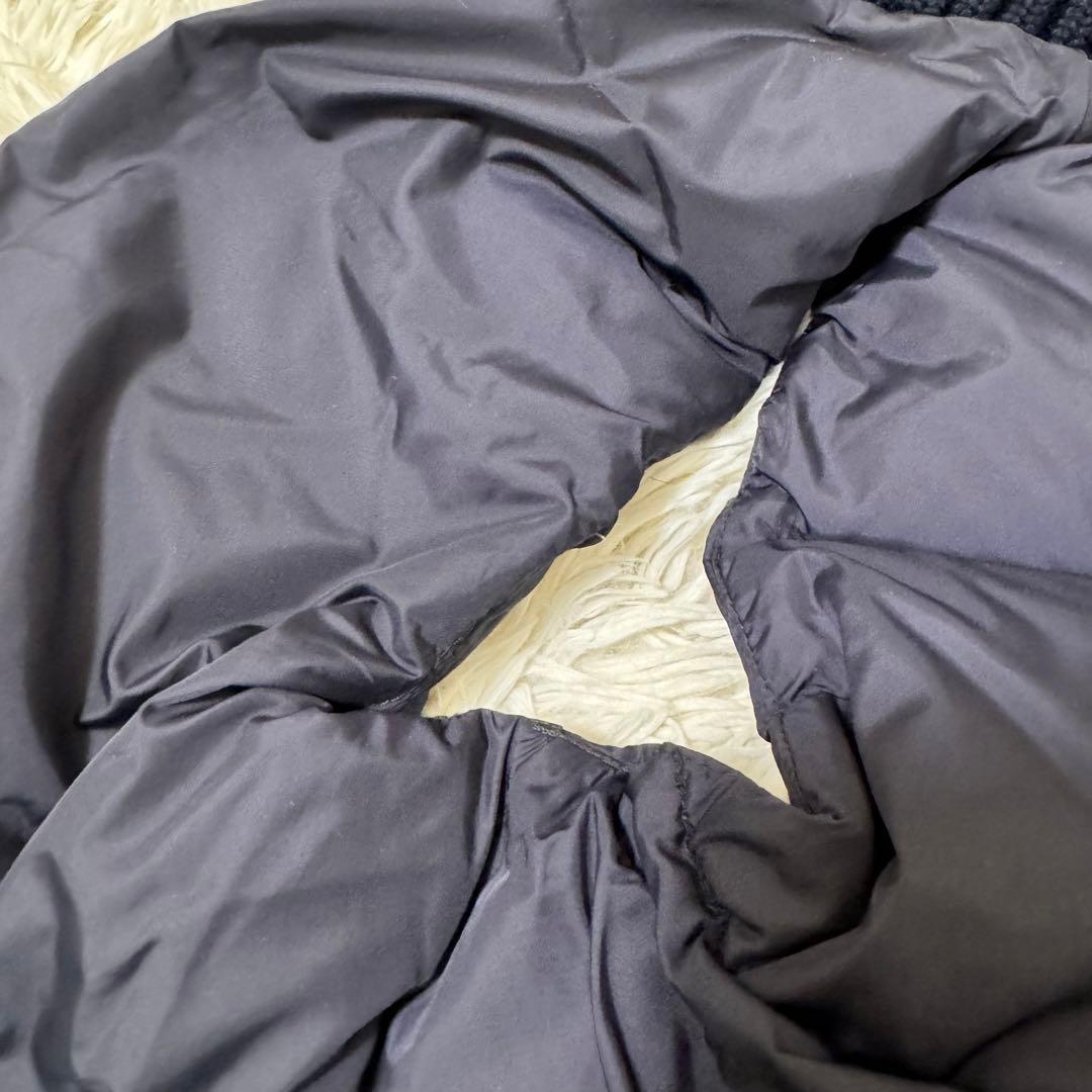 MONCLER ダウンベスト　ネイビー　サイズ0 フードあり