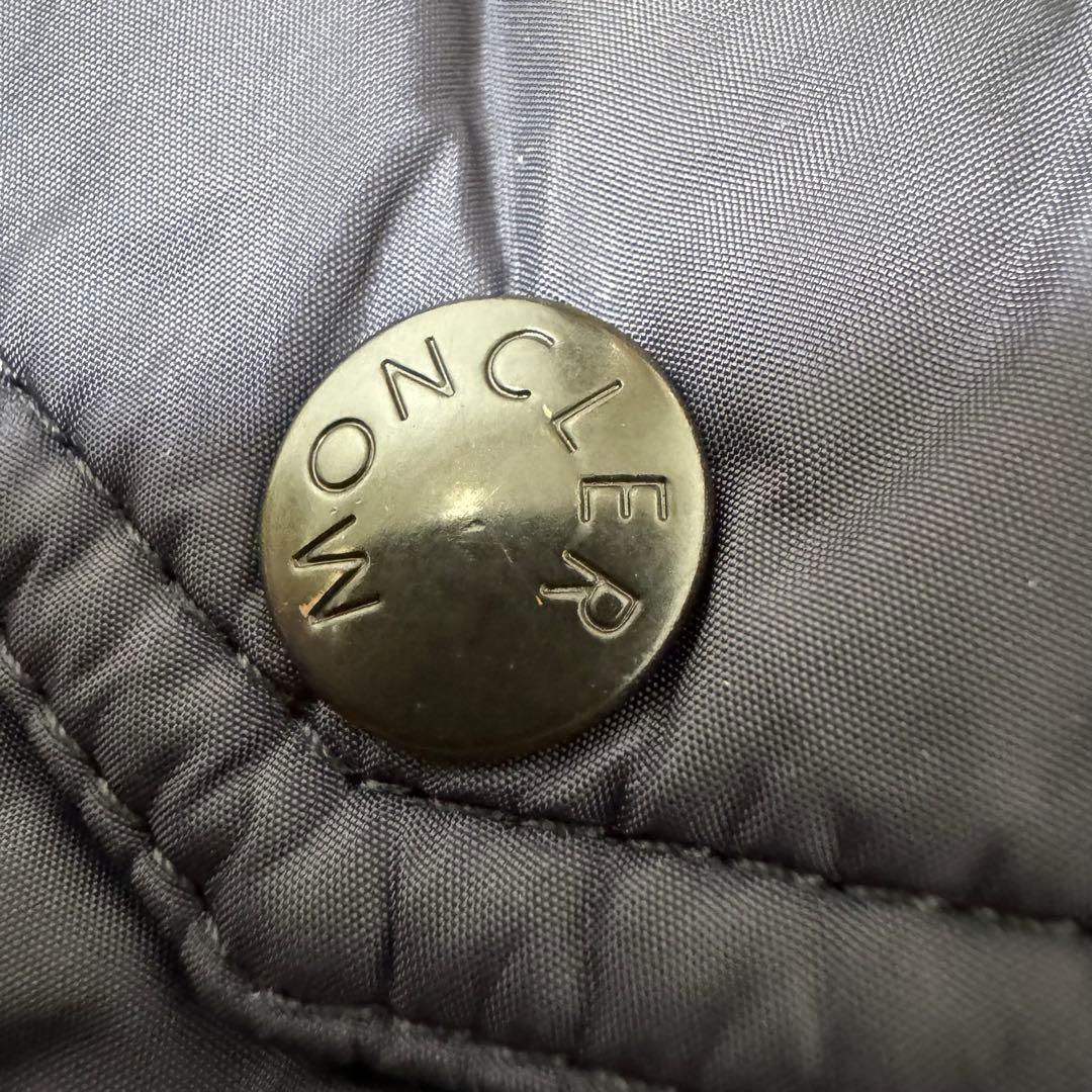 MONCLER ダウンベスト　ネイビー　サイズ0 フードあり