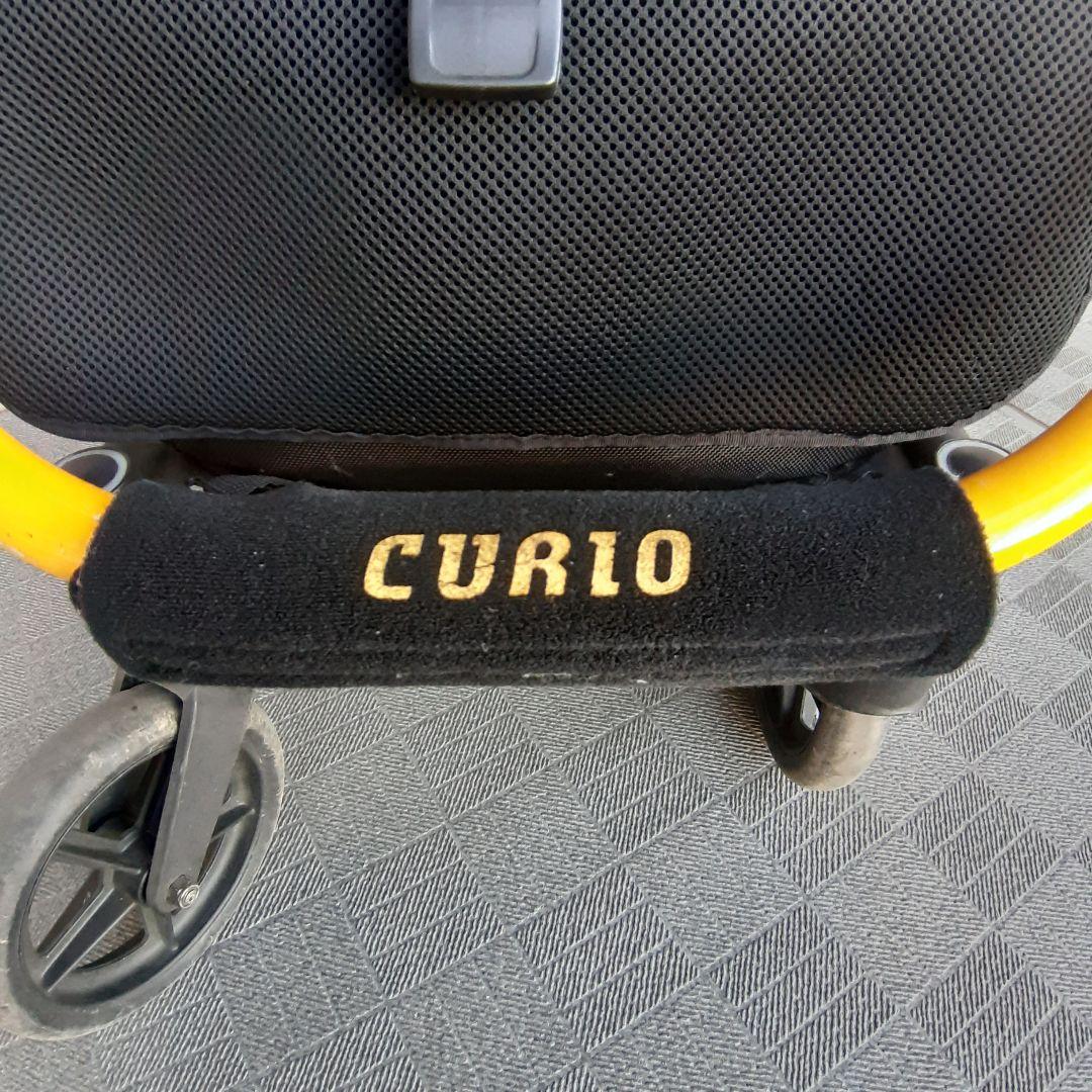 キュリオ ベビーカー ストローラーA ブラック×イエロー 日本製