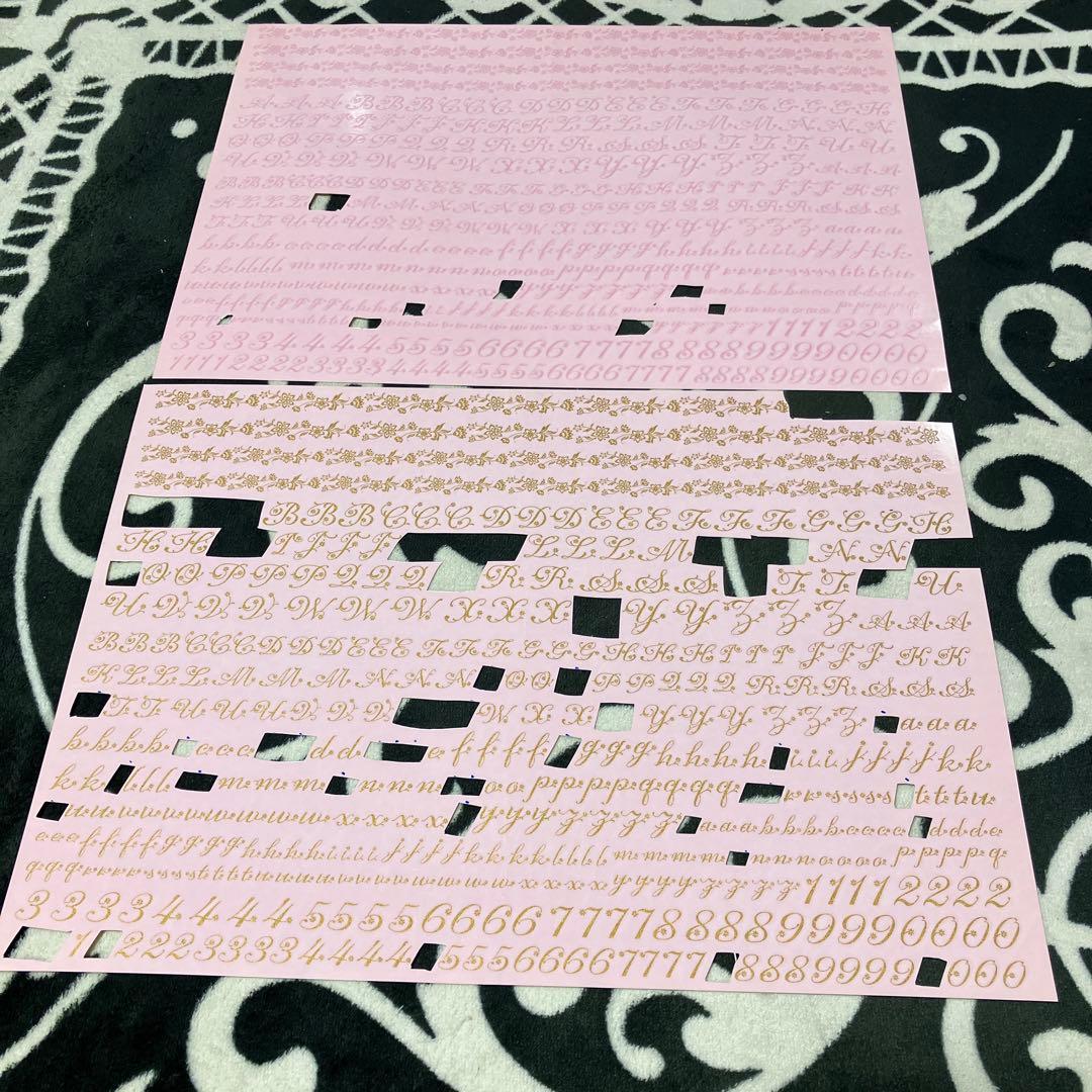 転写紙 アルファベット カラー ヴォーグ社多数