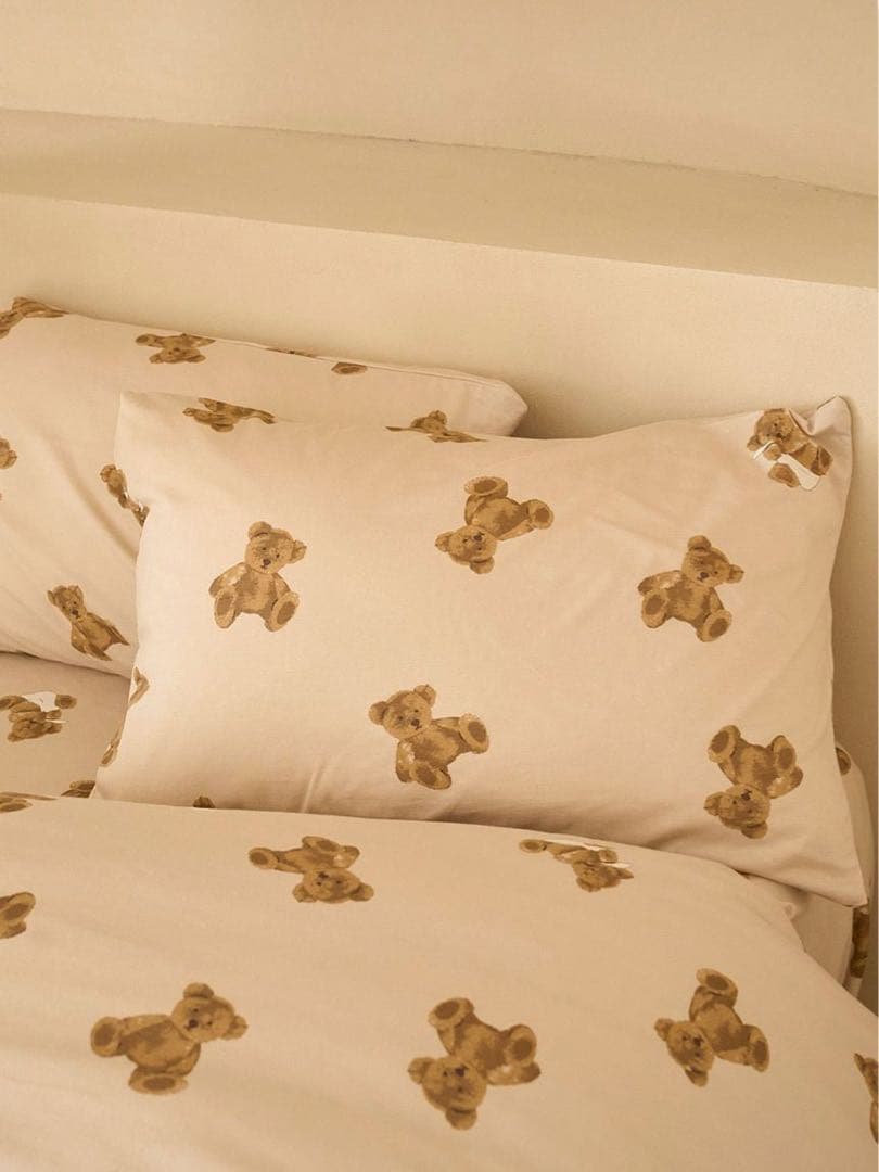 新品　ジェラピケ　ベア　寝具カバー　ダブル　３点セット　マットレス用