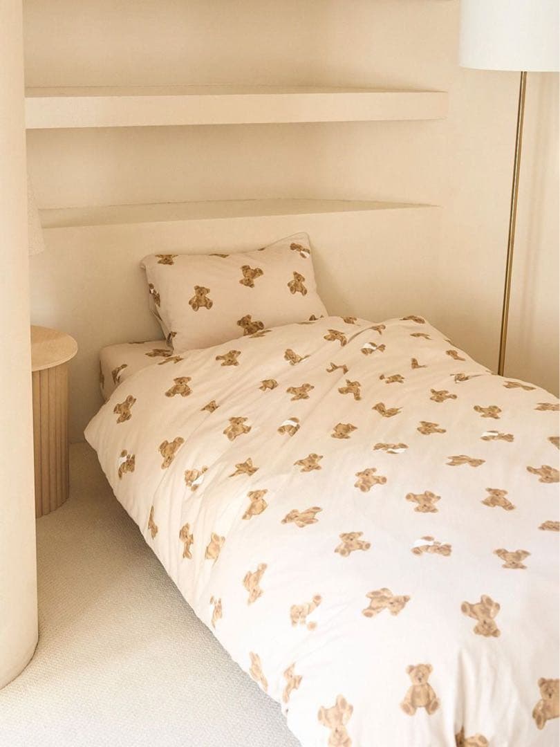 新品　ジェラピケ　ベア　寝具カバー　ダブル　３点セット　マットレス用