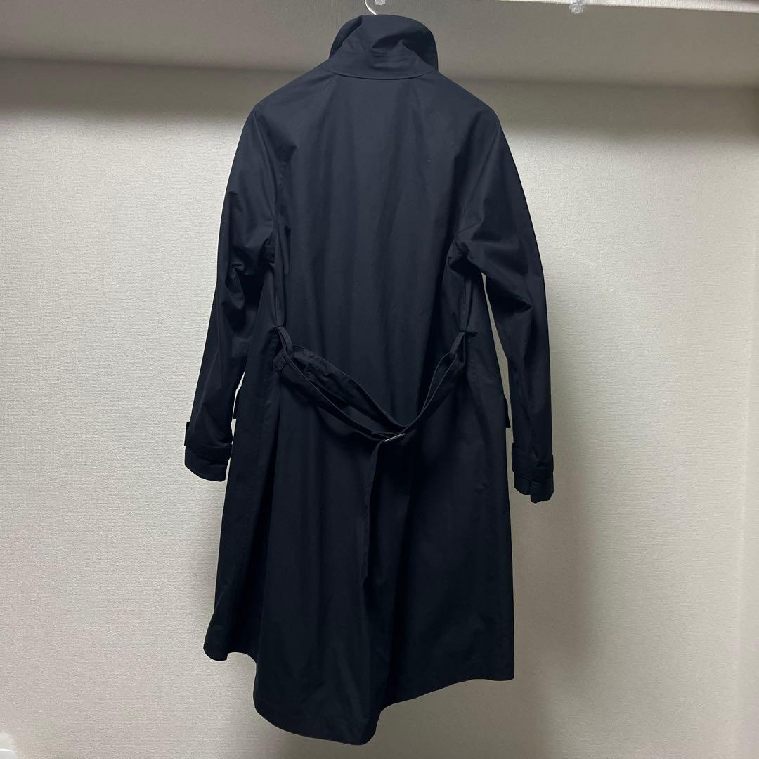 伊製STONE 変形デザインコート黒 希少ventileコットン使用