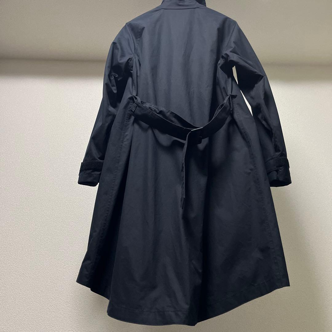 伊製STONE 変形デザインコート黒 希少ventileコットン使用