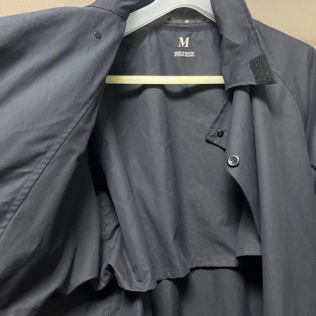 伊製STONE 変形デザインコート黒 希少ventileコットン使用