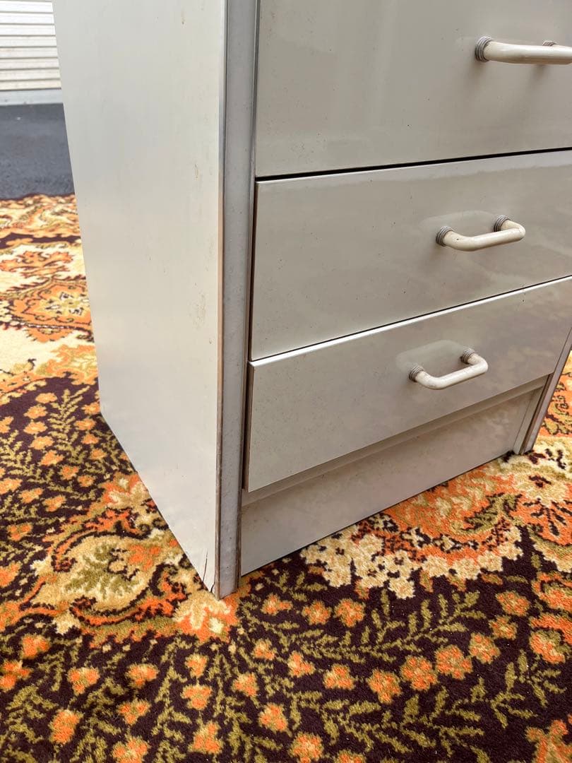 おがちよ＊食器棚 飾り棚 縦型 昭和レトロ レトロポップ 当時物インテリア