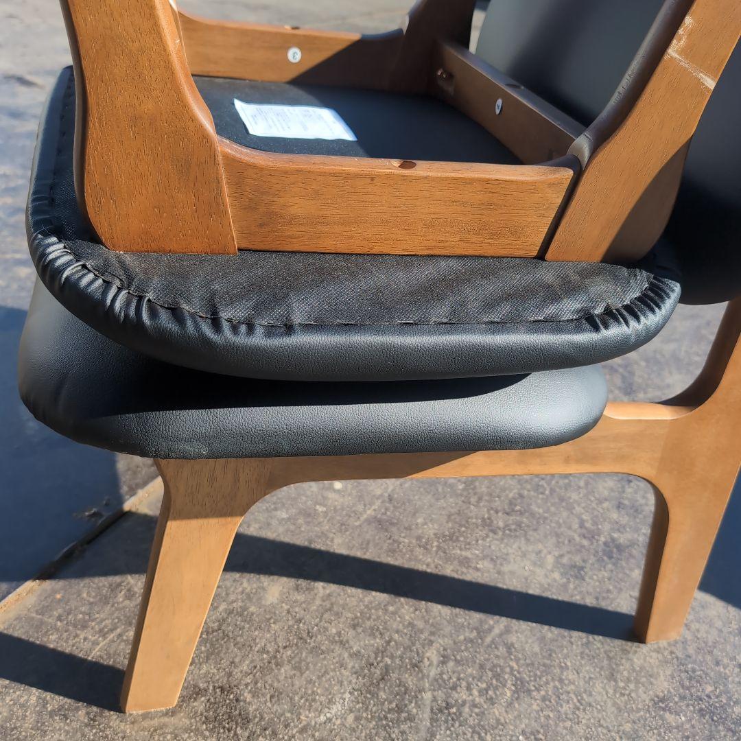 ニトリ　デスクチェア、スツールセット(NSリラックス MBR/BK)中古美品