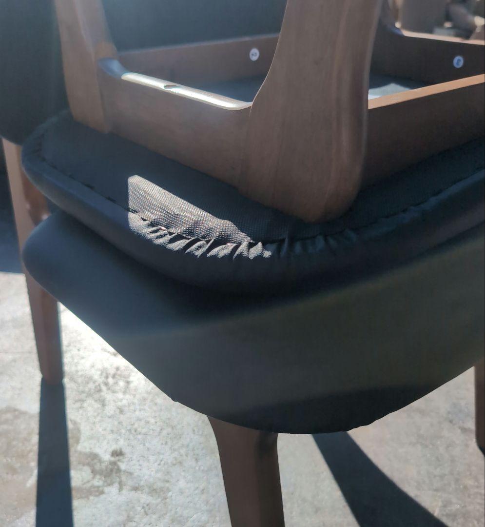 ニトリ　デスクチェア、スツールセット(NSリラックス MBR/BK)中古美品