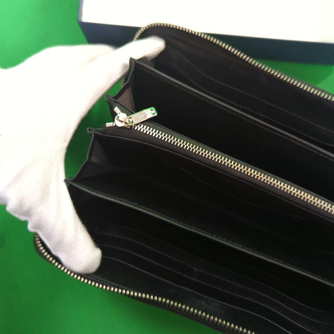 PELLE MORBIDA ブラック 長財布　Barca　ラウンドファスナー