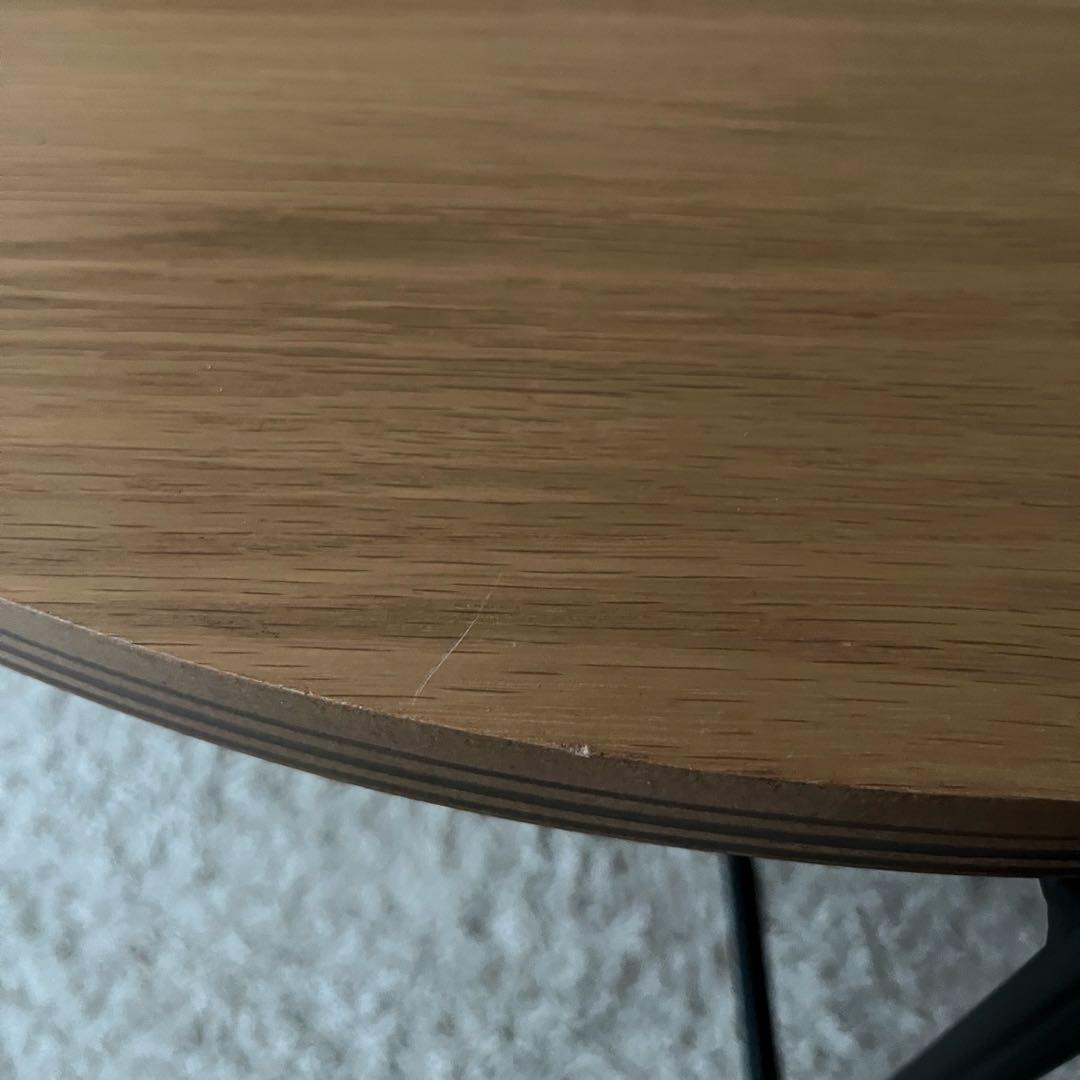 円卓・円形センターテーブル 木製天板 ニトリ