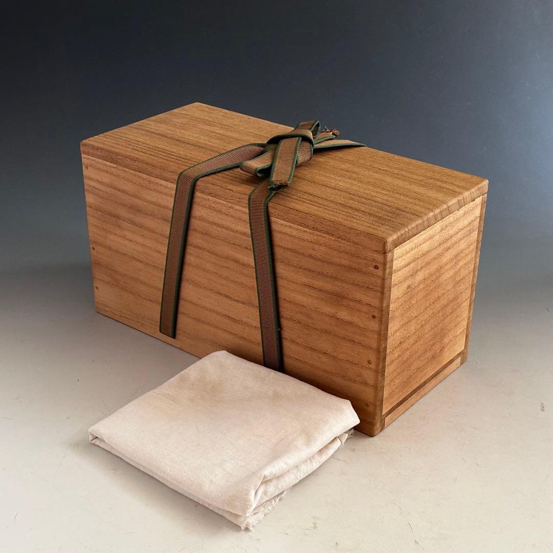 茶道具　鵬雲斎宗匠書付　花押有　竹一重切　花入　銘　笛聲　黒田正玄　共箱　裏千家