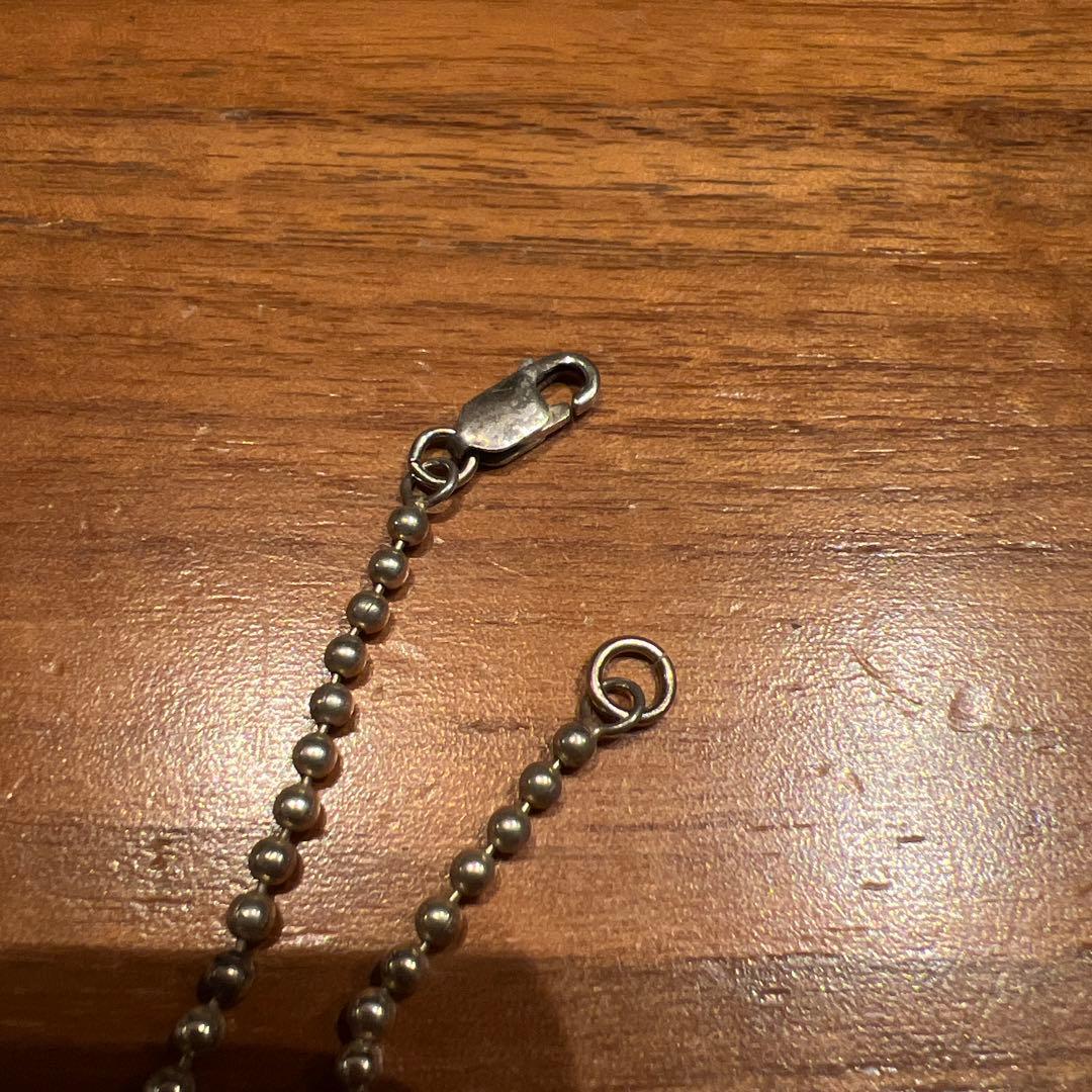 ラルフローレン ネックレス ドッグタグ ホワイト シルバー925