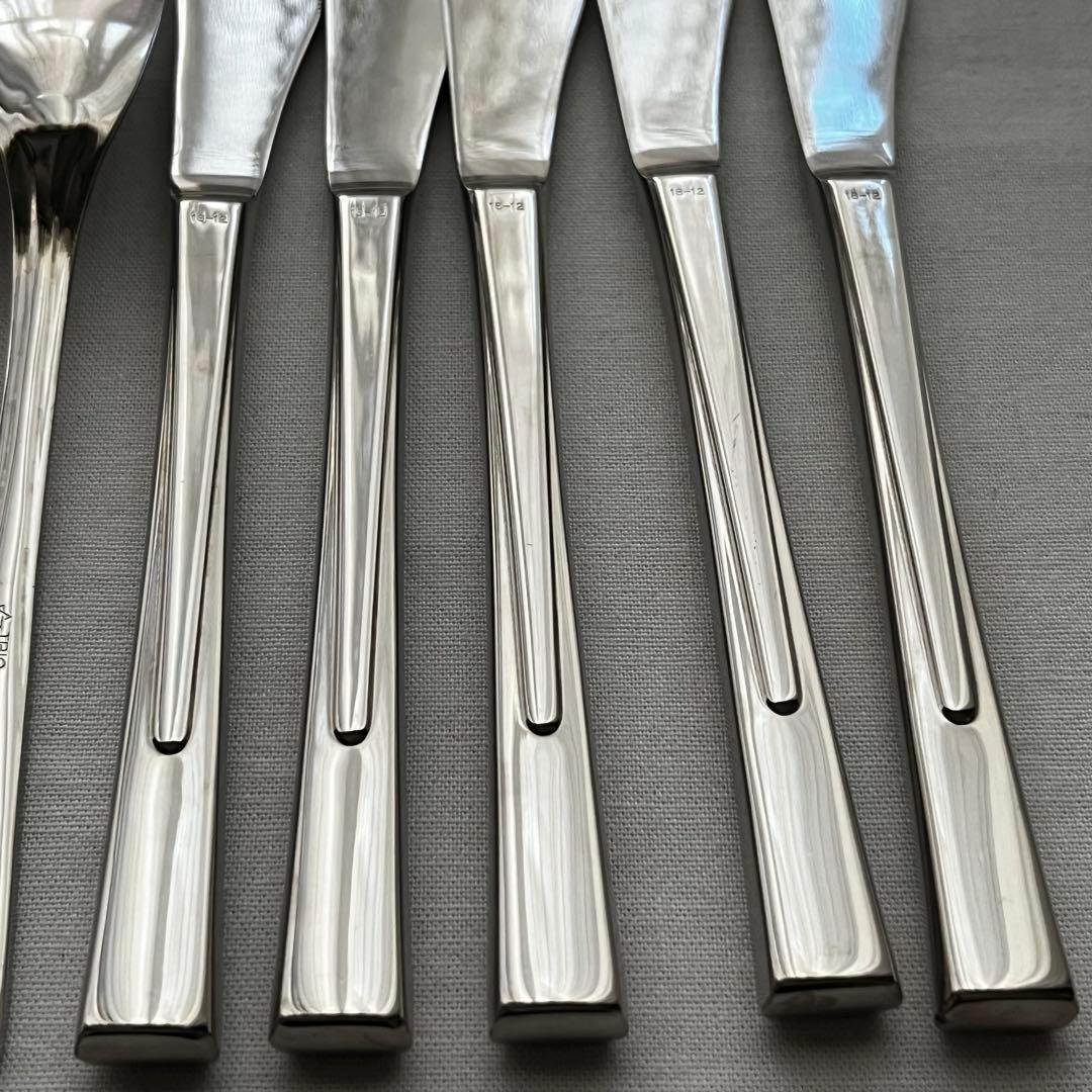 大泉物産 トリオ ラプソディー 18-12 中古品 カトラリー 15本 ナイフ
