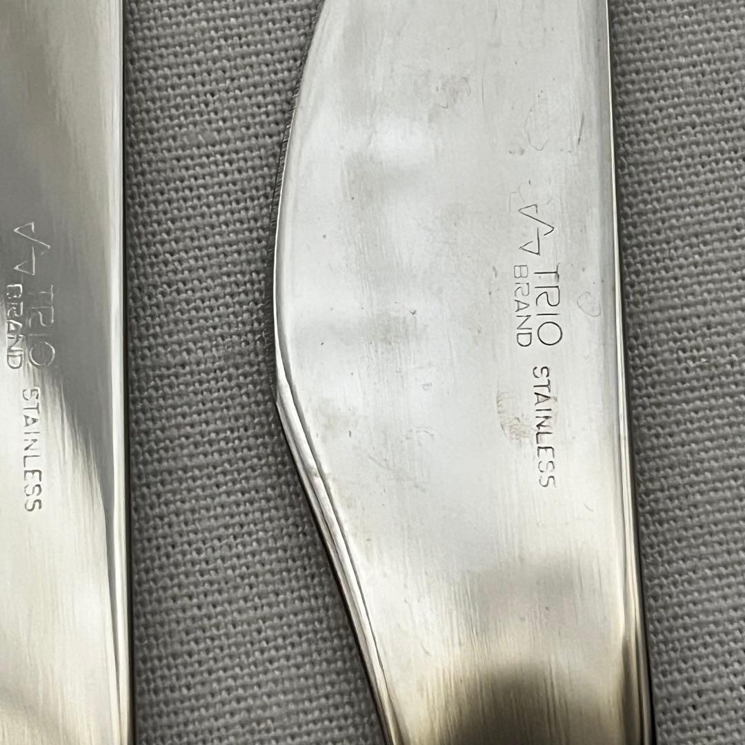 大泉物産 トリオ ラプソディー 18-12 中古品 カトラリー 15本 ナイフ