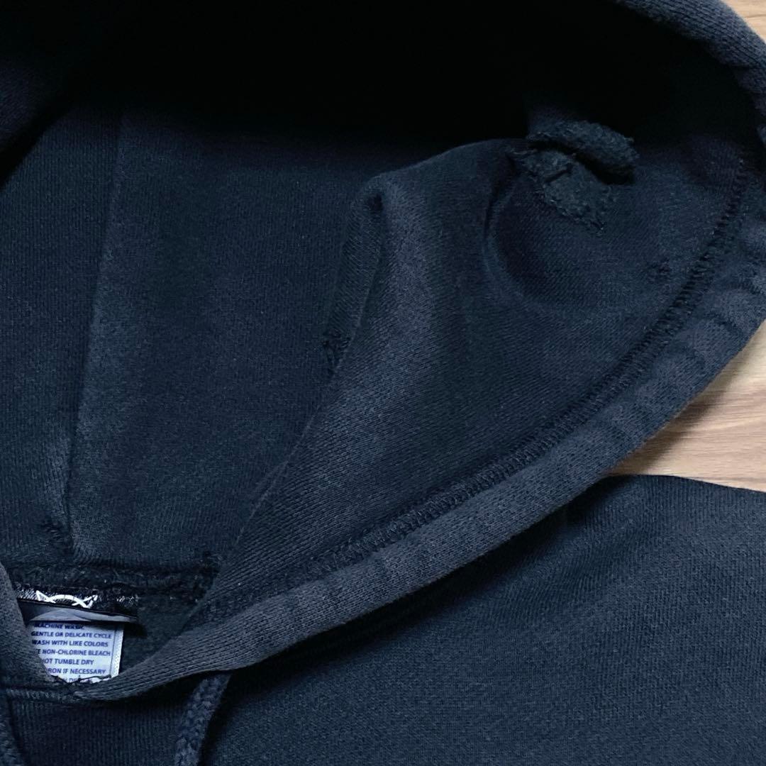 Y2K 00s Street Snake Hoodie Black L デカロゴ