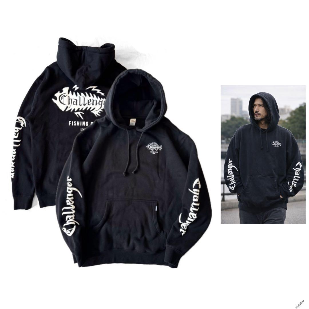 CHALLENGER フィッシングクラブ パーカー フーディ スウェット 裏起毛