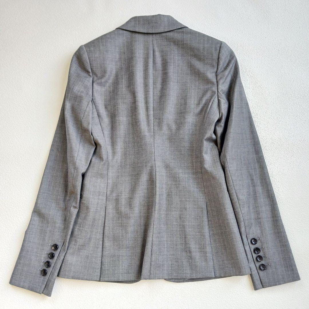 極美品♬セオリーリュクス　パンツスーツ　グレー　小さいサイズ34～36　ビジネス