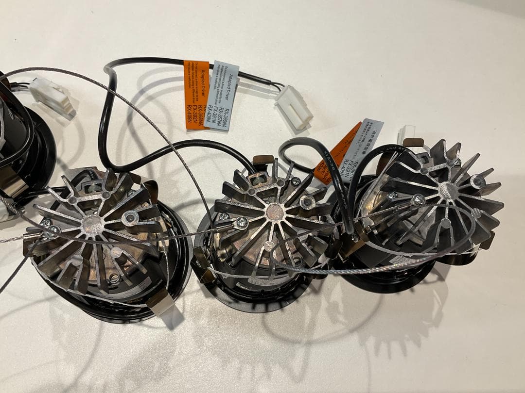 遠藤照明「ERD7836BA」　ユニバーサルダウンライト黒　電球色　9個セット