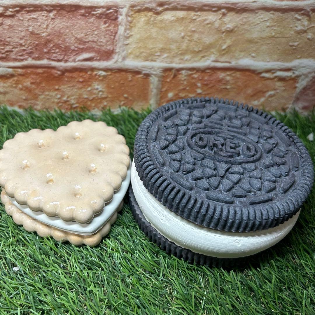 みー ビスケット OREOガーデン雑貨セメント製オブジェ敷石飾り石