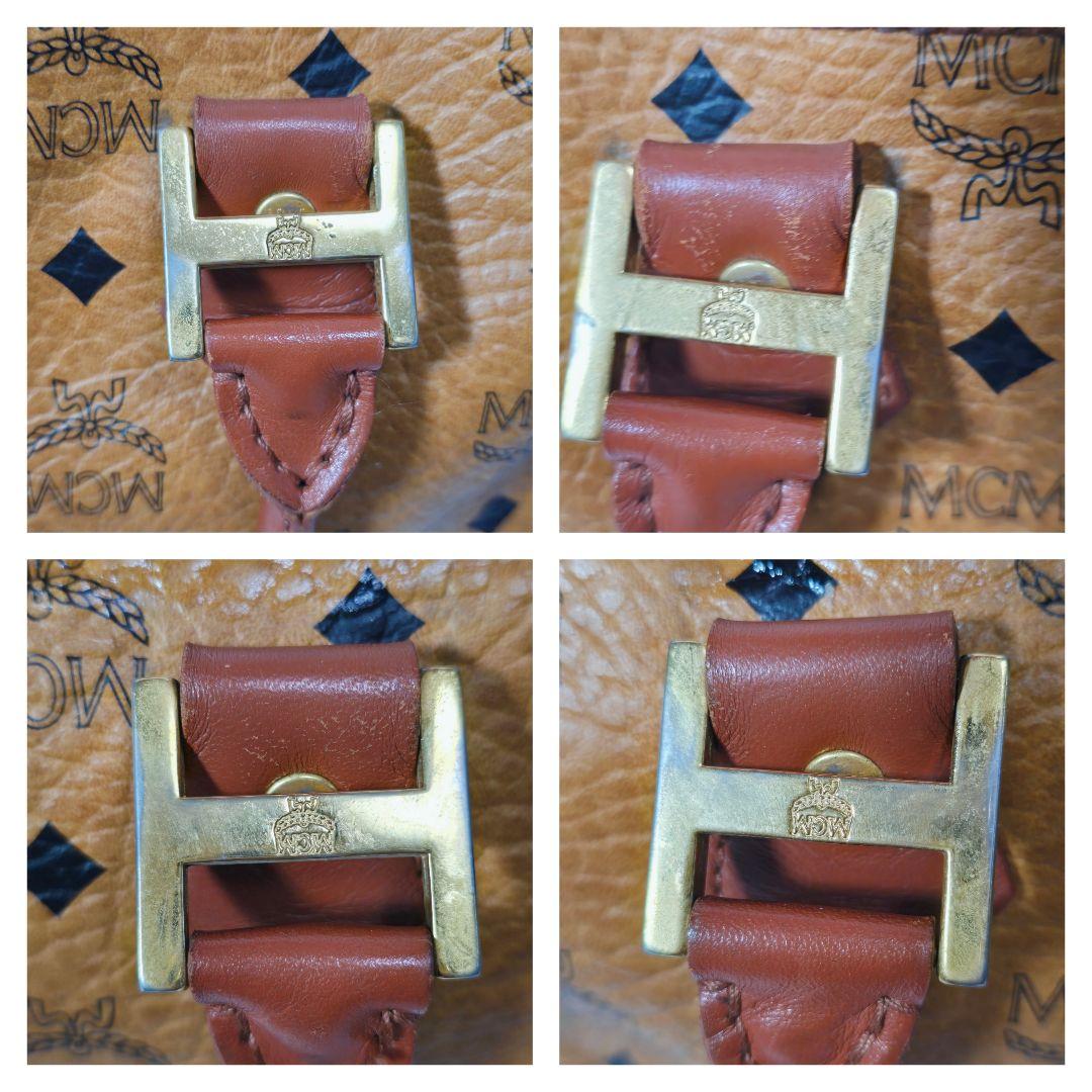 エムシーエム　MCM　ミニボストンバッグ　ハンドバッグ　ヴィセトス柄　鑑定書付き