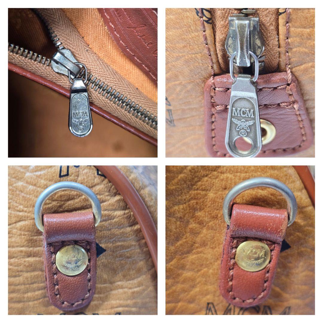 エムシーエム　MCM　ミニボストンバッグ　ハンドバッグ　ヴィセトス柄　鑑定書付き