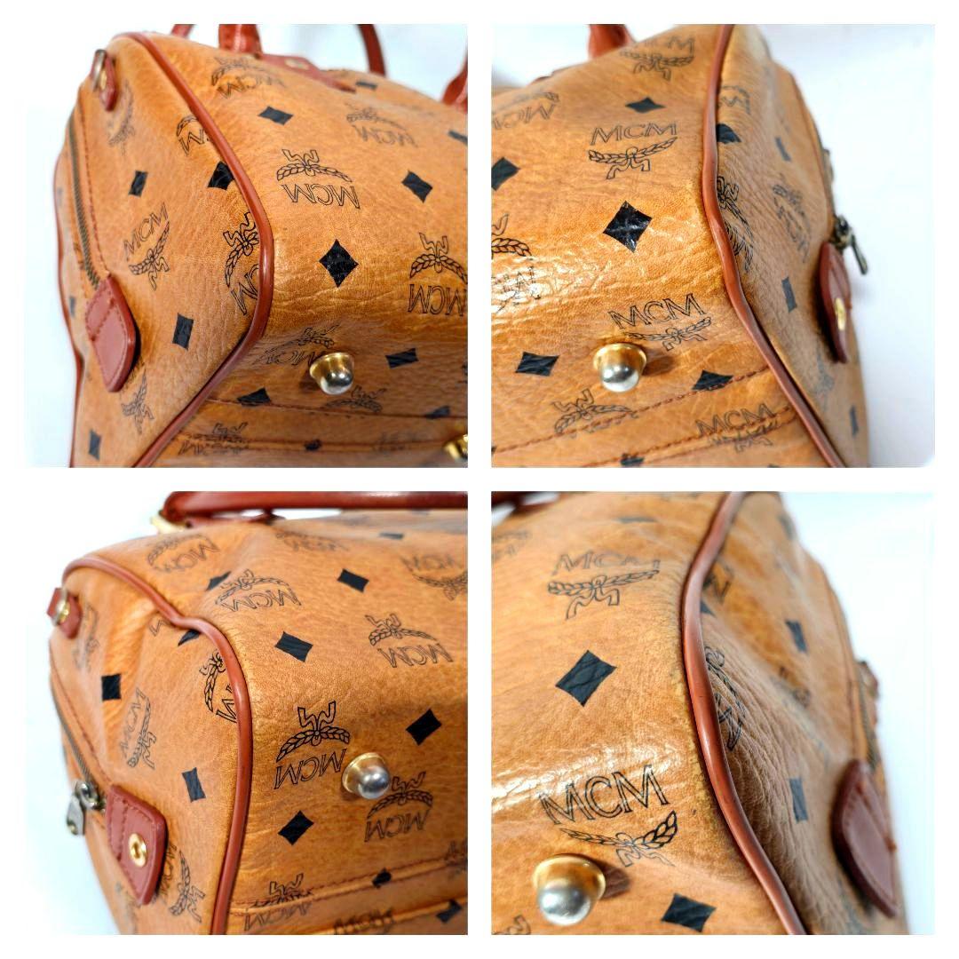 エムシーエム　MCM　ミニボストンバッグ　ハンドバッグ　ヴィセトス柄　鑑定書付き