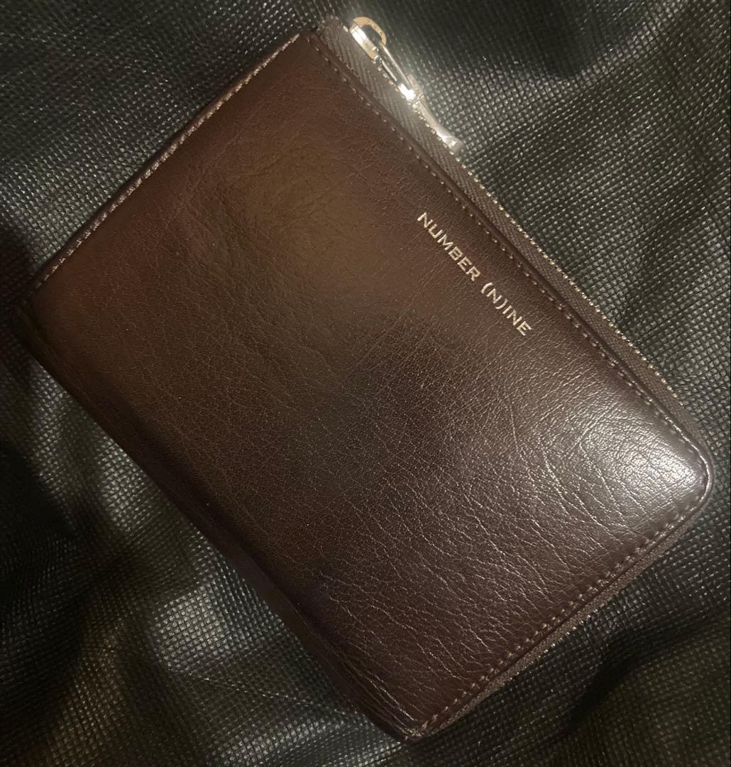 NUMBER (N)INE 二つ折り財布 ブラウン ナンバーナイン