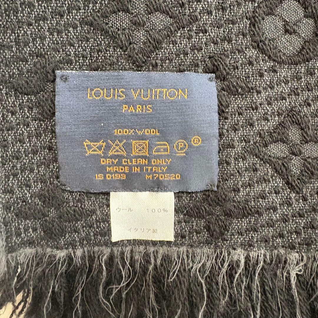 ヴィトン　エシャルプ モノグラム クラシック　マフラー　ブラック