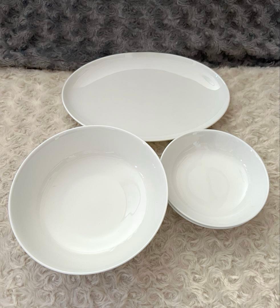 ノリタケ　ボーンチャイナ　オーバルプレート＆ボウルセット〈4枚セット〉4430N