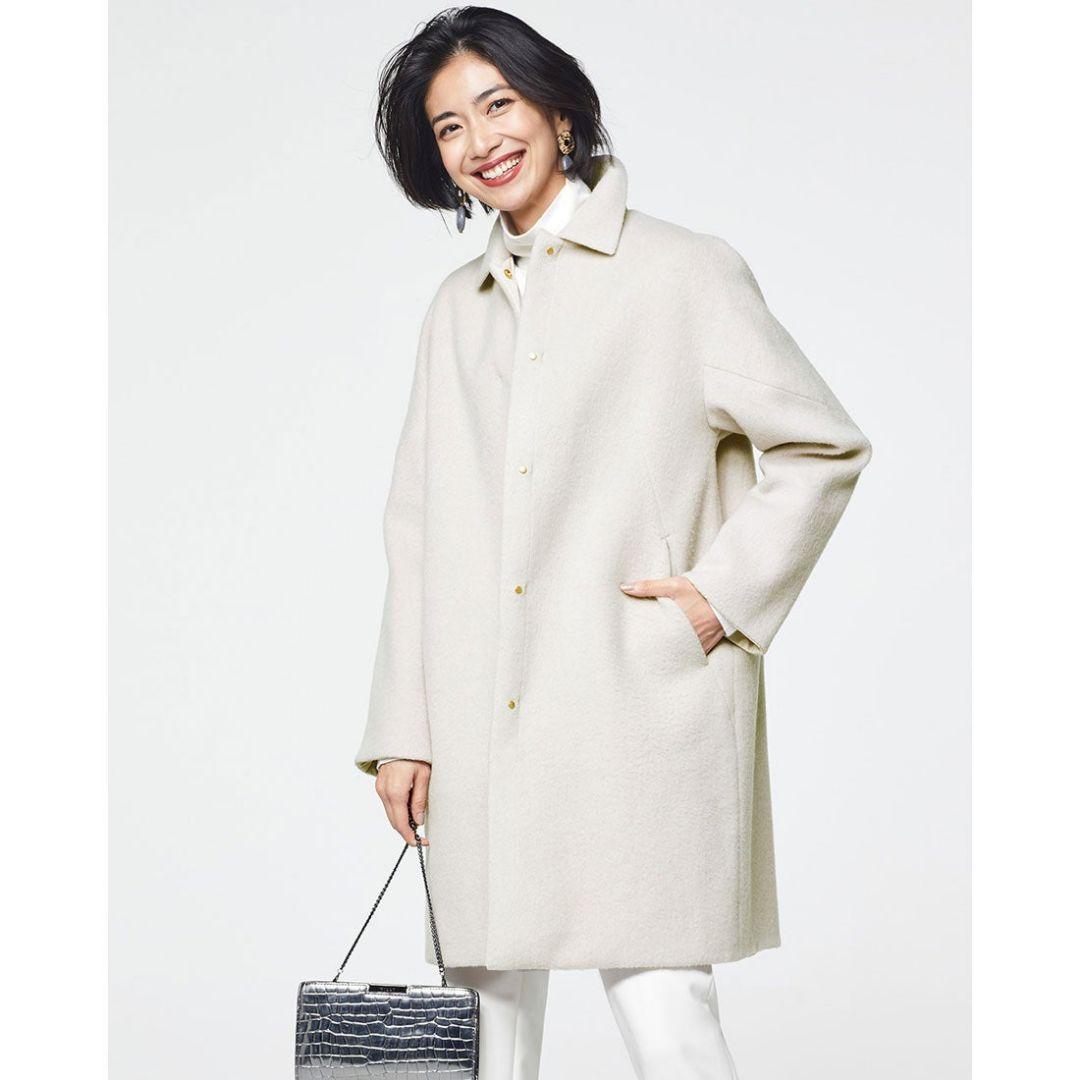 マジカルサーモ リバーシブル・ウールコート/ステン　Lサイズ