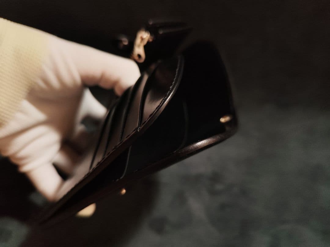 koo　ミドルウォレット　ブラック　姫路レザー　オイルレザー　二つ折り財布