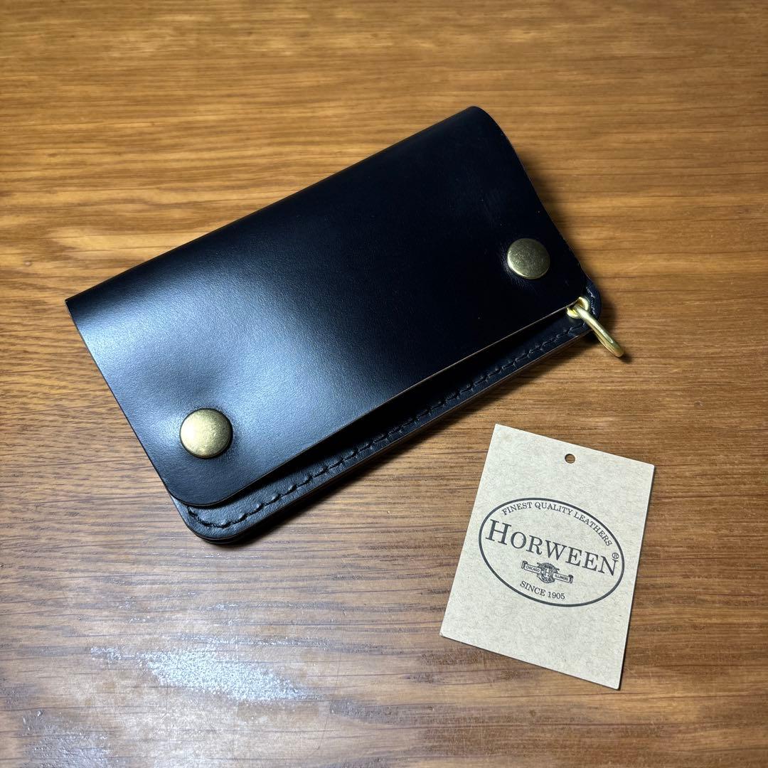 トラッカーウォレット HORWEEN社 クロムエクセル　ミドル　2層タイプ