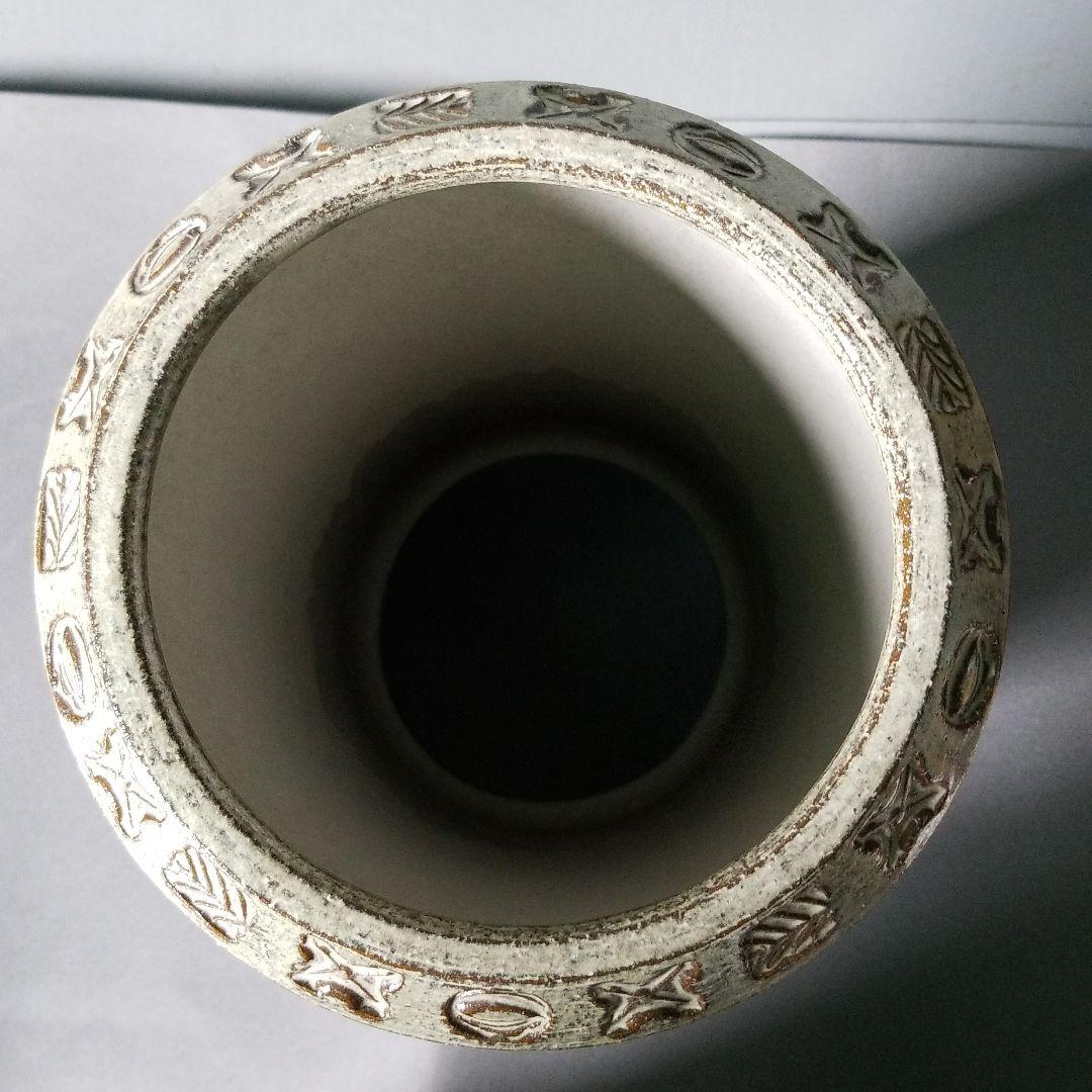 信楽焼傘立て  切立印華 高さ47cm