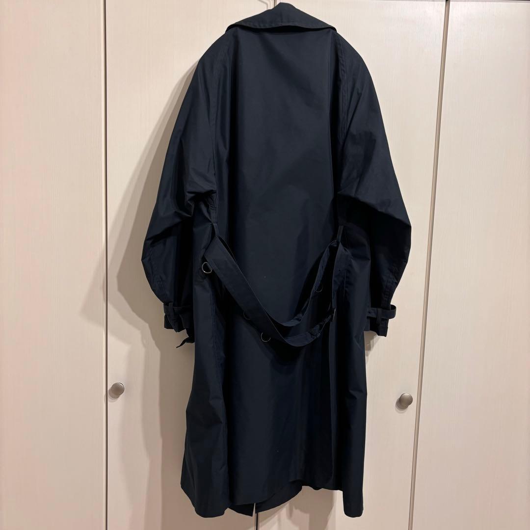 オーラリー　トレンチコート　ネイビー