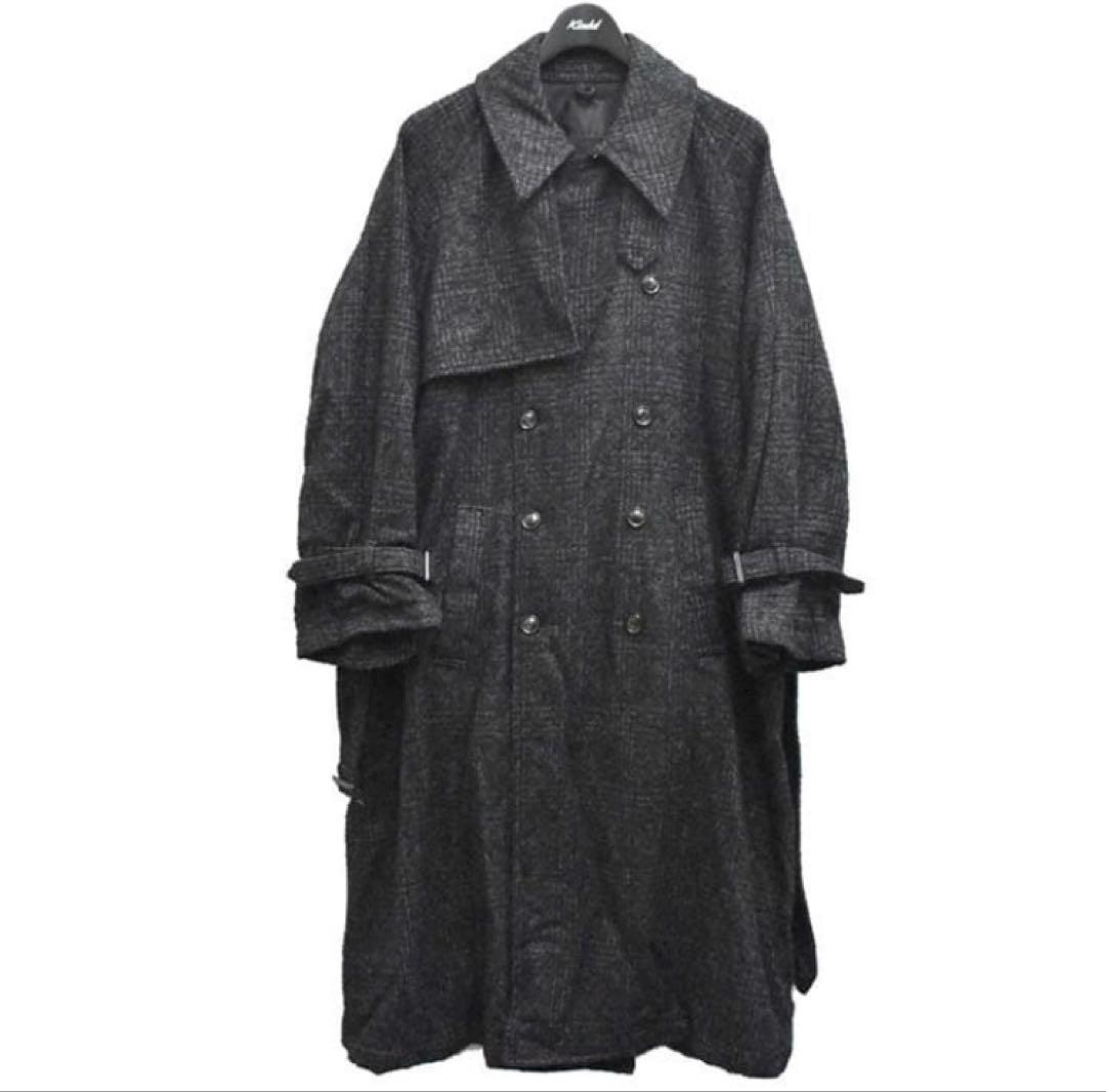 bukhtウール ツイード トレンチコート チェスターコート