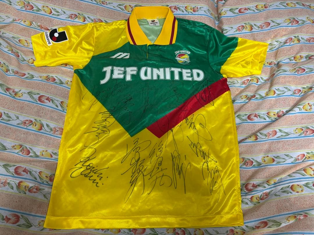 ジェフユナイテッド市原・千葉 ユニフォーム　JEF UNITED 当時物　サイン