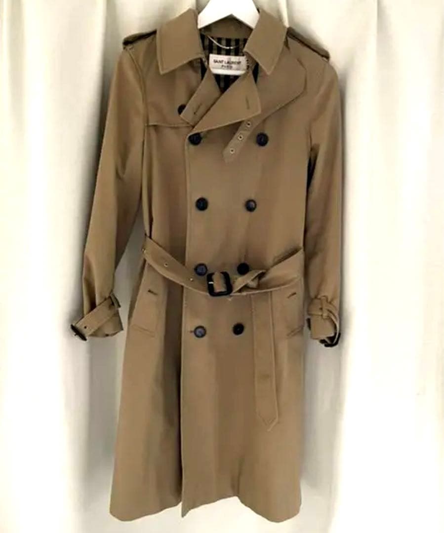 美品サンローラン　トレンチコート34