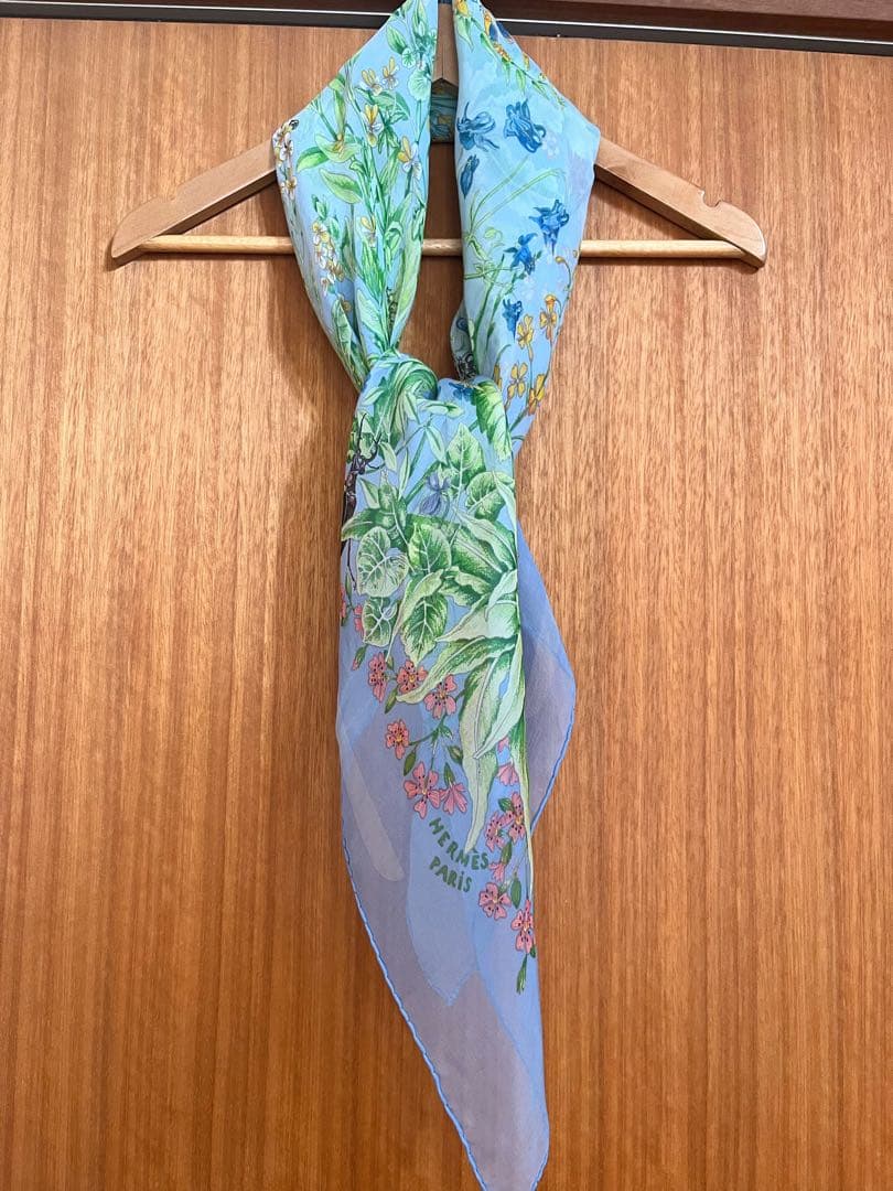 エルメス　シルクモスリンスカーフ90