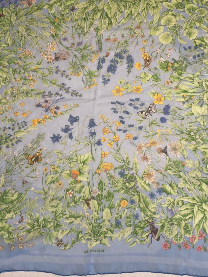 エルメス　シルクモスリンスカーフ90