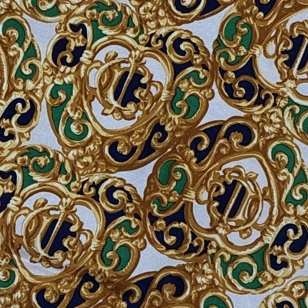 【極美品】クリスチャンディオール シルク 大判スカーフ ストール ジュエリー柄