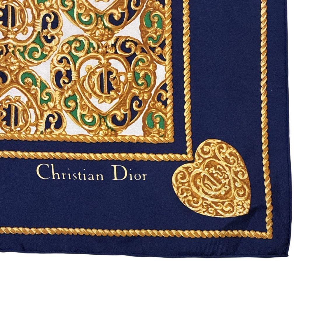 【極美品】クリスチャンディオール シルク 大判スカーフ ストール ジュエリー柄