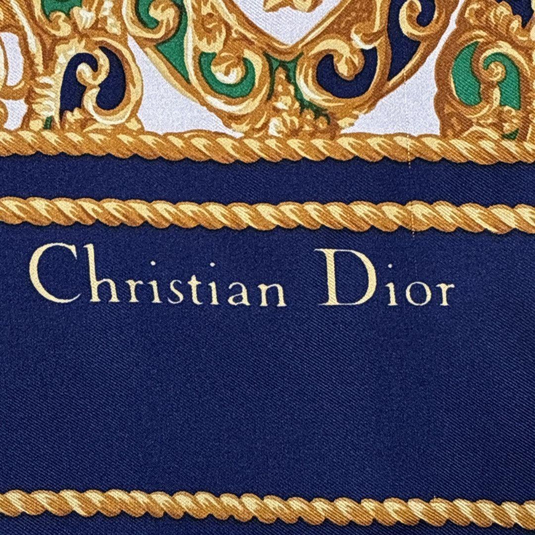【極美品】クリスチャンディオール シルク 大判スカーフ ストール ジュエリー柄