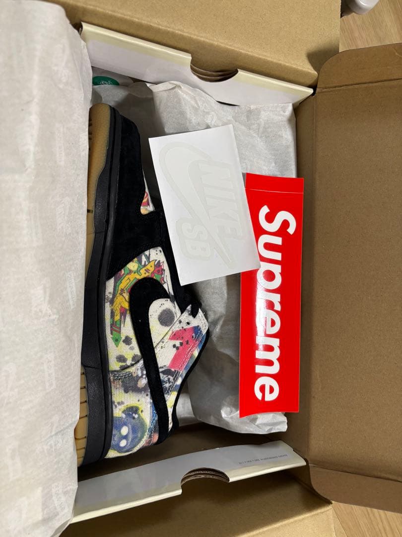 Supreme × Nike SB Dunk Low \"Rammellzee\"