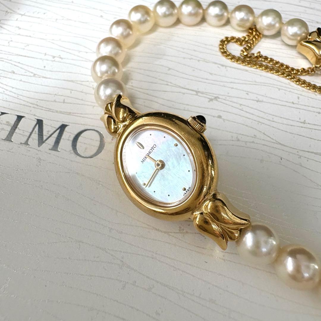 新品電池交換済✨MIKIMOTO あこやパールウォッチ 1E20 腕時計