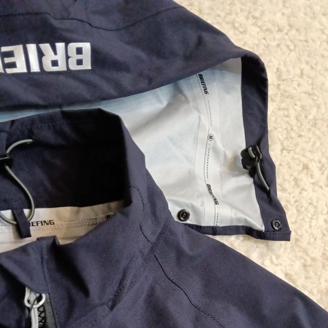 未使用！現行品！ブリーフィング　ゴルフ　レインウェア　紺　フード袖取り外し可
