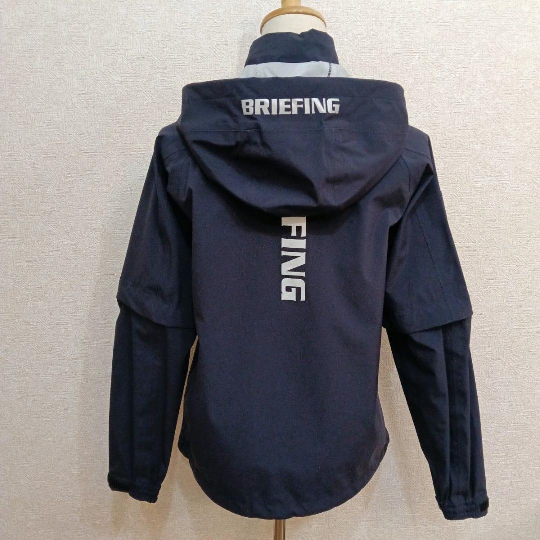 未使用！現行品！ブリーフィング　ゴルフ　レインウェア　紺　フード袖取り外し可