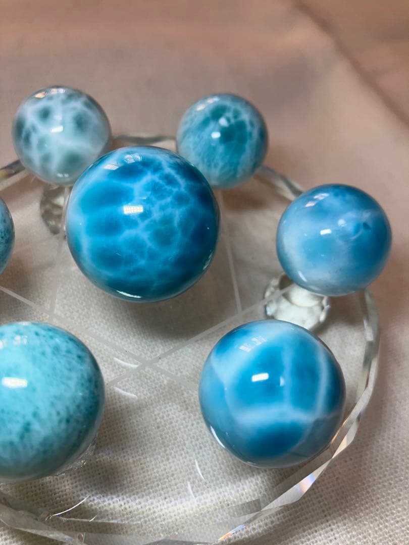 高品質 ラリマー 七星陣 28.3mm 約22mm 7個セット